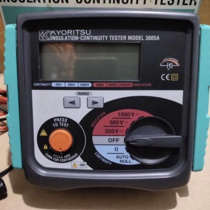Merger instalasi KYORITSU 3005A insulation tester KYORITSU Original alat ukur instalasi listrik