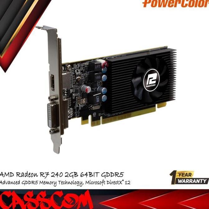 VGA POWER COLOR R7 240 2GB DDR5 [terbaik]