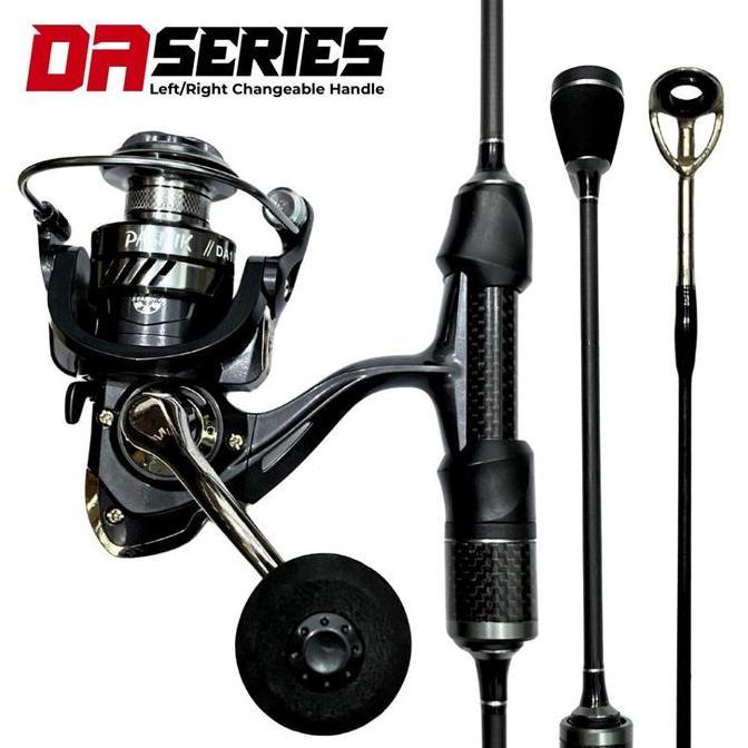 Pasifik Paket Set Joran Pancing Ultralight High Carbon Solid Ringan 2-8 Lbs Dengan Reel Spinning Cnc