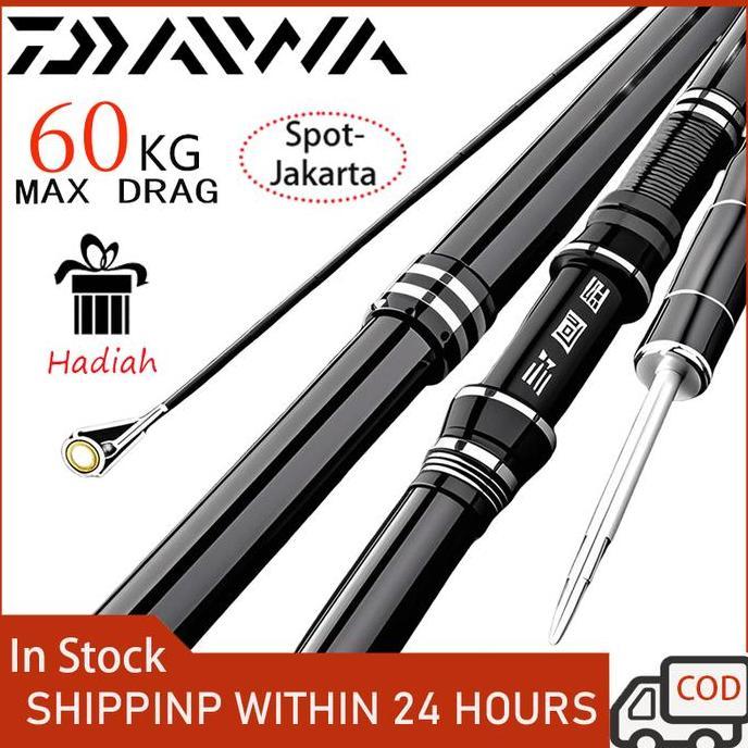 Spot Indonesia Cod Peralatan Pancing Merek Dawai Pancing Di Laut, Panjang 2,1 Meter Hingga 4,5 Meter