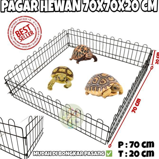 Pagar Lipat Portable Kandang Hewan Kura Kura Darat Sulcata Torto Murah