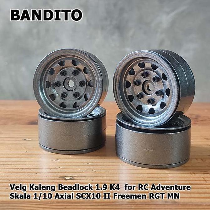 BANDITO VELG KALENG BEADLOCK 1.9 K4  FOR RC ADVENTURE SKALA 1/10  AXIAL SCX10 II FREEMEN RGT MN ORIG