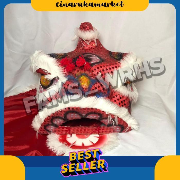 Barongsai Anak Dewasa Bahan Karton Tebal Kokoh Barongsai Kedip Br 1030