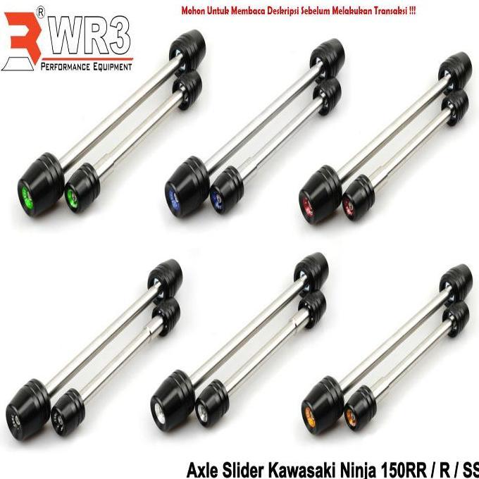 '' Axle Slider As Roda WR3 Ninja 150RR / R / SS ''