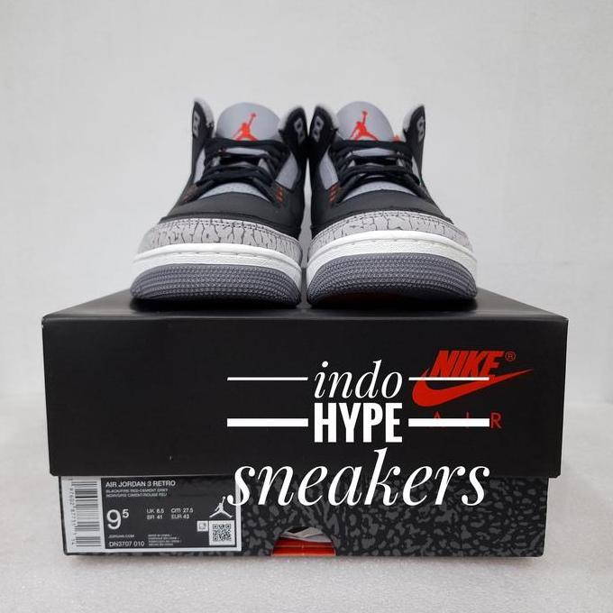 New  Air Jordan 3 Retro BLACK CEMENT 2024