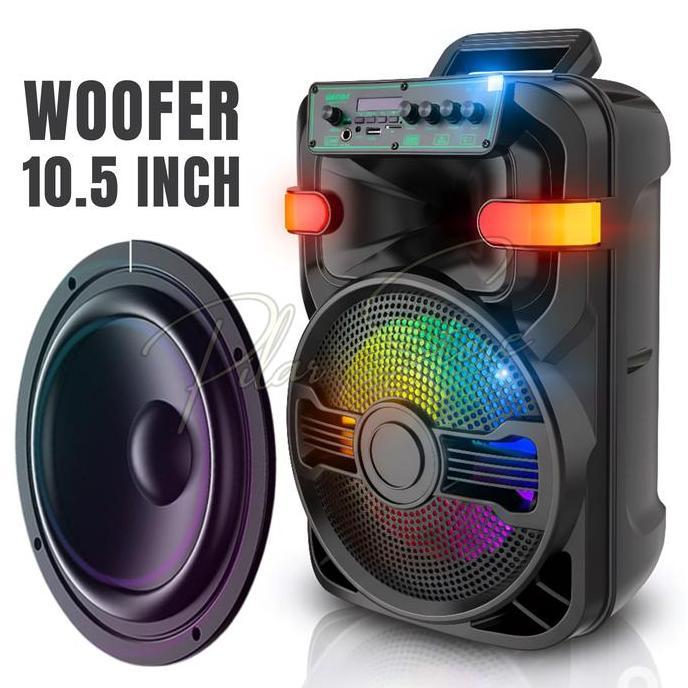 DY143 >> Speaker Aktif Bluetooth Full Bass 10.5 Inch DORRAS DS-1001 GRATIS ( MIC + REMOT + CHARGER U
