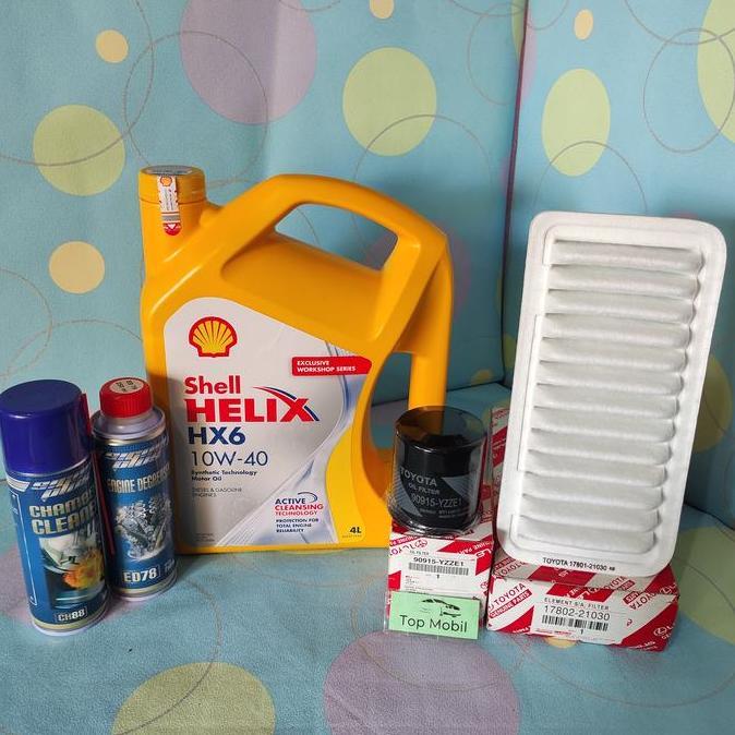NEFERPITOU Paket service oli Shell Helix HX6 10W-40 Vios lama Limo (5)