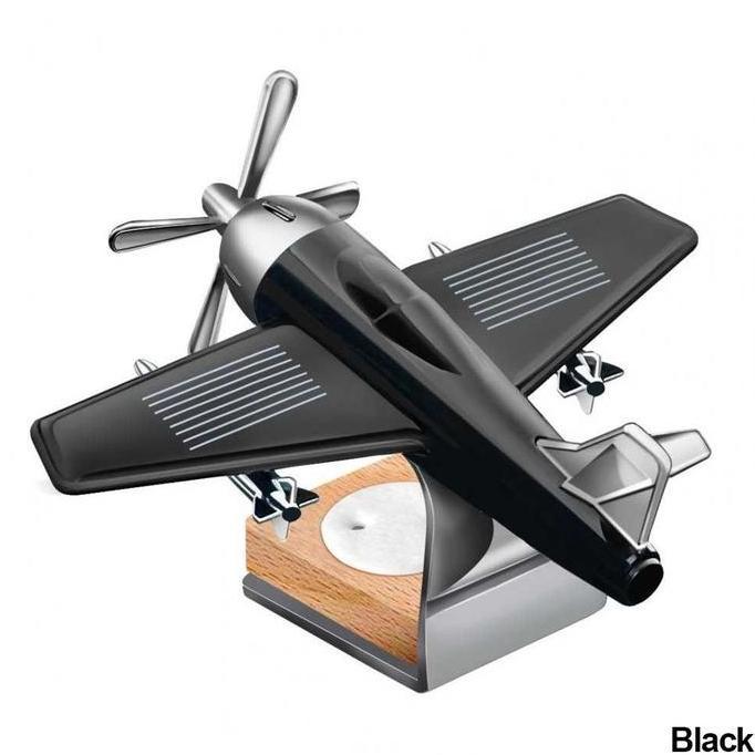 DE139 >> Parfum Pajangan Mobil Dashboard Model Pesawat Tenaga Surya Car Freshener Free 1 Botol Parfu