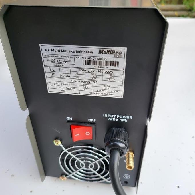 Promo Mesin Las Multipro Mig Mma Tig 160 A Las Co Tanpa Gas Migi Co2 Igbt Cod