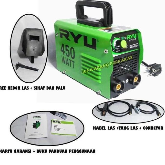 Promo Ryu 450 Watt Rii 120-2 Mesin Las Igbt 120A Trafo Las Inverter Cod