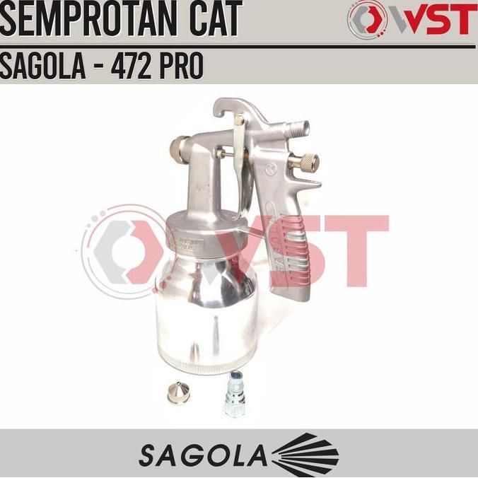 Promo Spray Gun Sagola 472 Pro Original 600Cc / Spray Gun Tabung Bawah Cod