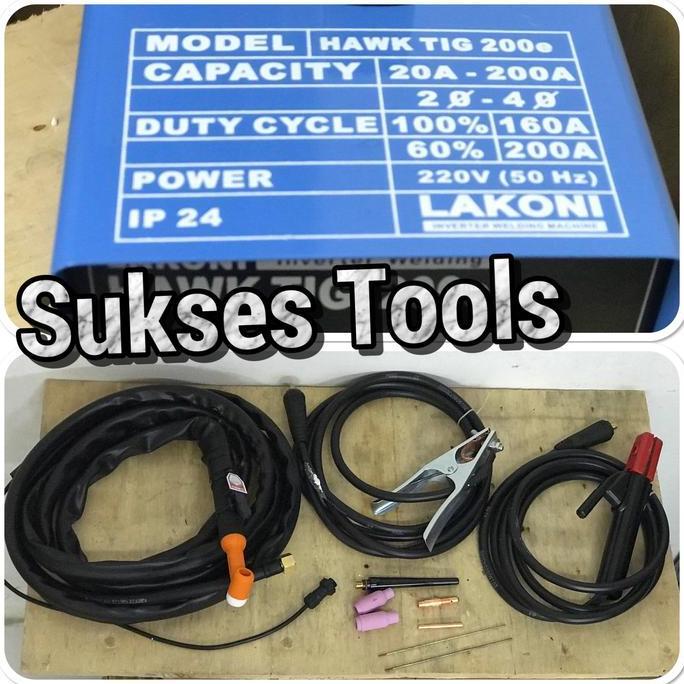 Promo Mesin Las Argon Lakoni Trafo Las Argon Travo Las Tig Hawk Tig 200-E Cod
