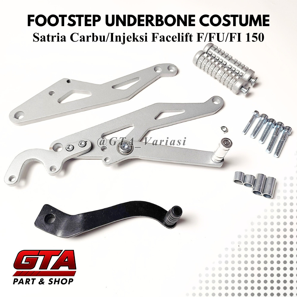 Underbone Satria Fu Custom UB Suzuki Satria F/FU 150 plat besi tebal 10 mm