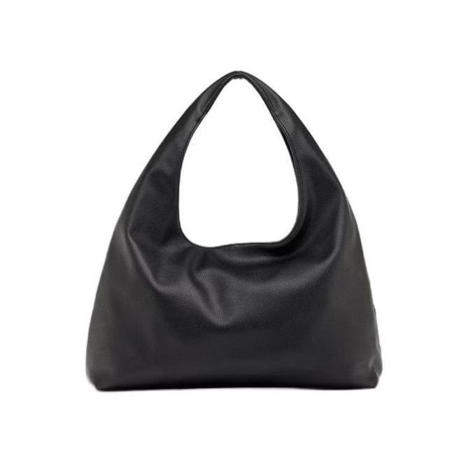 Tas Bahu Wanita Oryza Kulit Sintetis Tas Jingjing Elegan Hitam Tote Totebag Cewek