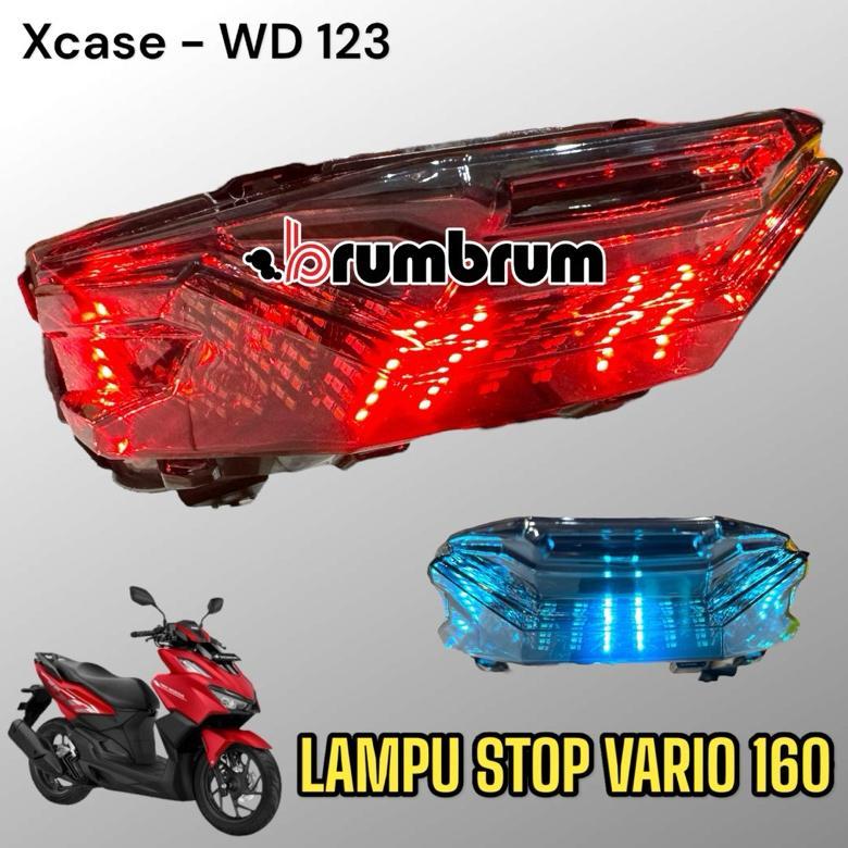LAMPU STOP VARIO 160 XCASE  WD 123 MODIFIKASI