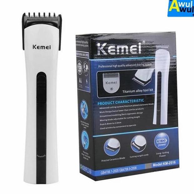 NORTON Alat Cukur Rambut Elektrik Portable Baterai Cas KM-2516