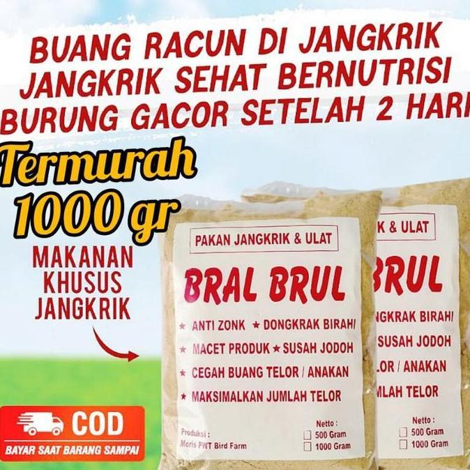 DAIKAKU Bral Brul Pakan burung murai Kacer cucak anis