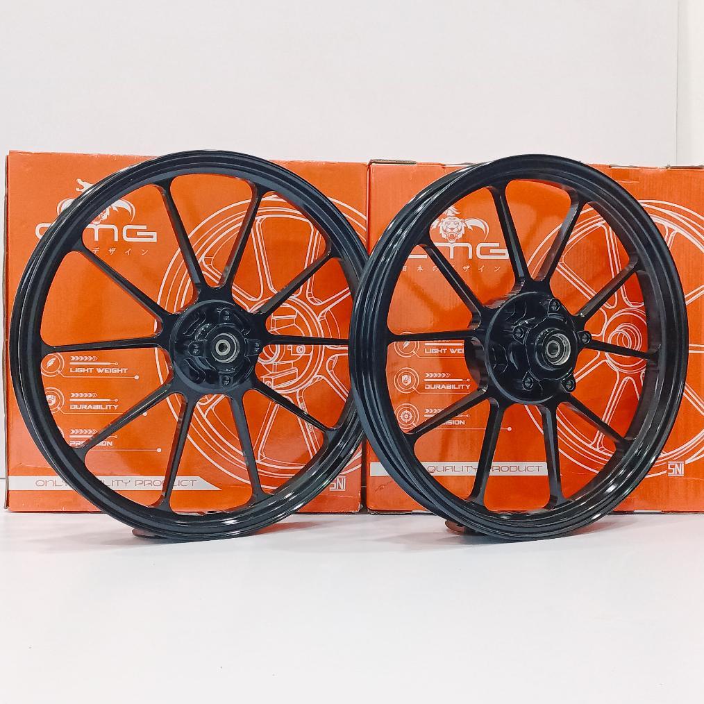 VELG CMG EXACT MX KING  CNC PALANG 10 RING 17 x 160 / 185 PNP Y125 / SATRIA 2 TAK ORIGINAL