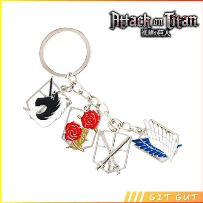 Keychain Gantungan Kunci AoT Attack on Titan Corps Logo Emblems