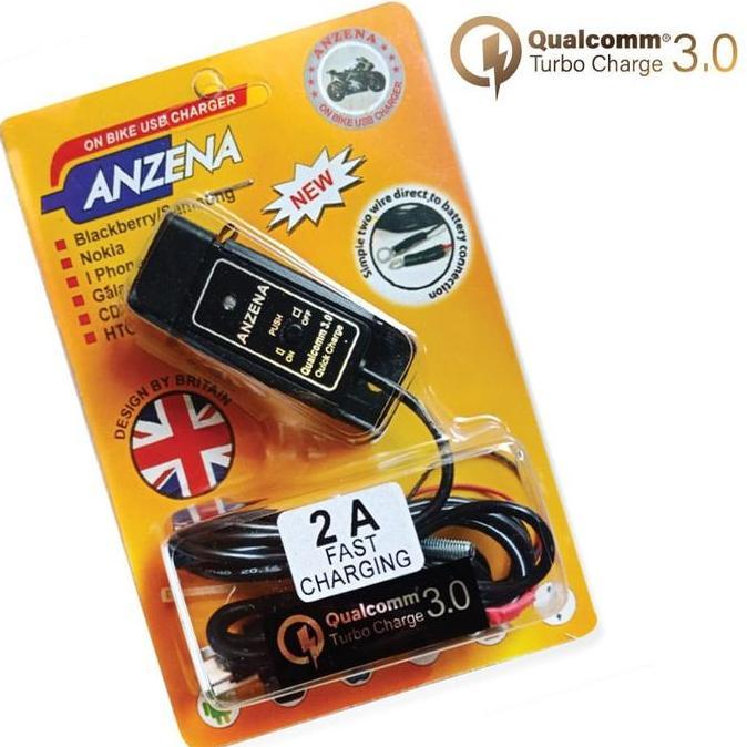 New Anzena 2 Ampere Fast Charging Waterproof Charger Hp Motor Ori