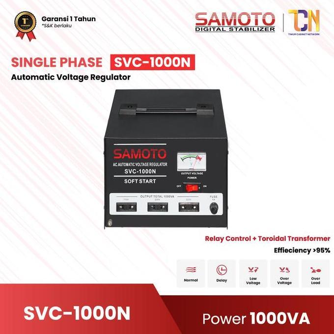 Special Promo Stabilizer Servomotor Samoto 1000N 1000Va