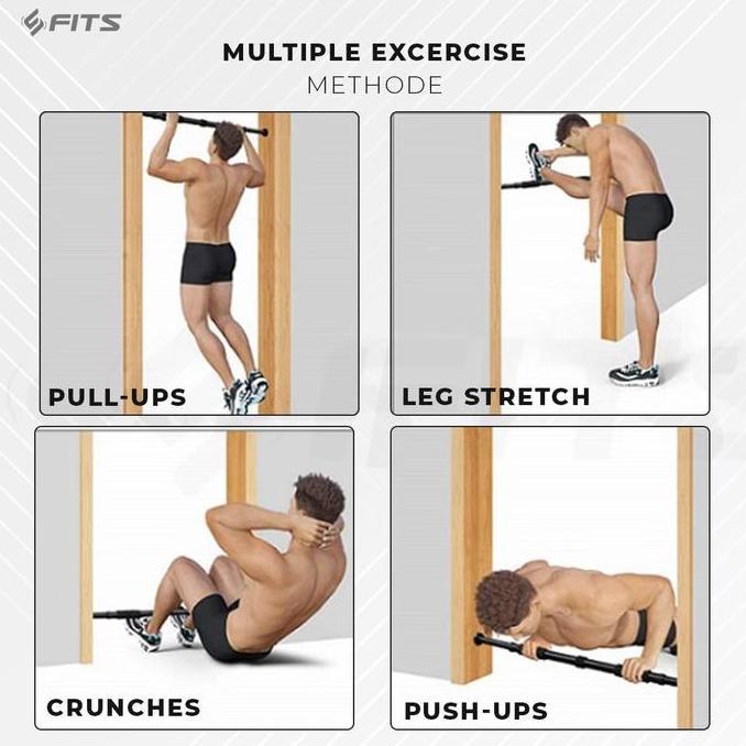 Promo Pull Up Bar 2 Size | Tiang Pull Up Door Chinning Up Bar | FITS FACT COD