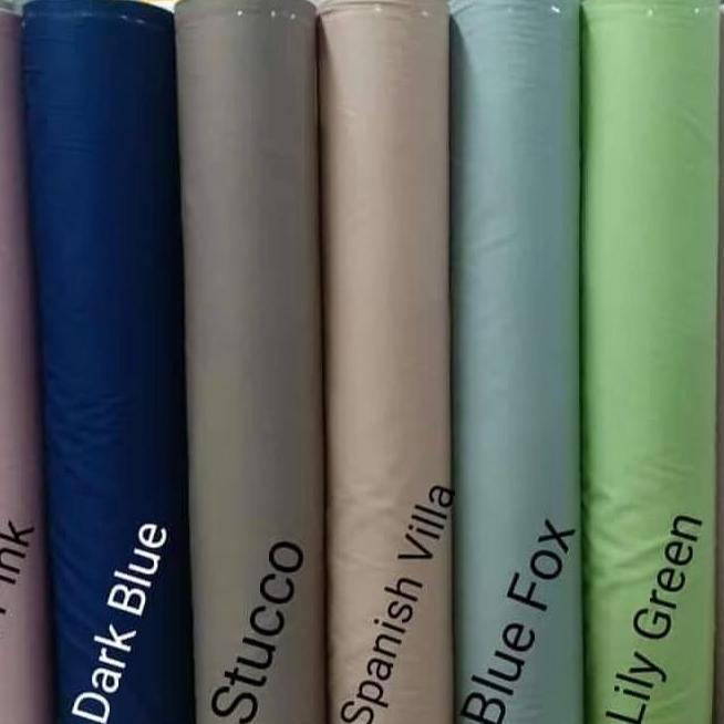 Kain Sprei Katun Jepang Polos/Kain Meteran /Bahan Katun Jepang Asli
