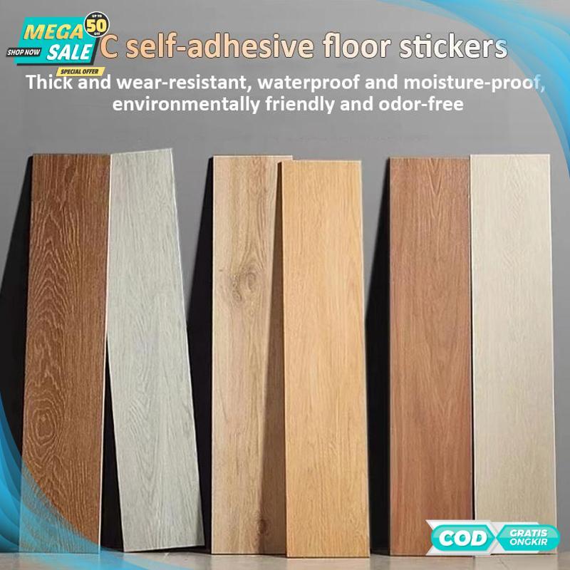 Berkualitas Stiker Lantai Vinyl Stiker Lantai Perekat Diri Renovasi Rumah Sewa Penebalan Rumah Tangg