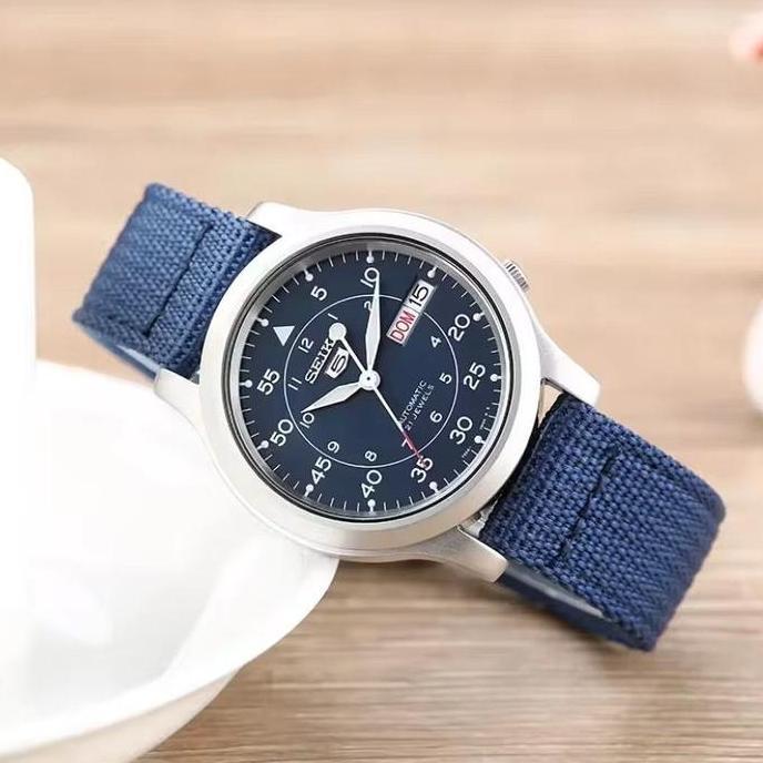 jam tangan seiko canvas sport new