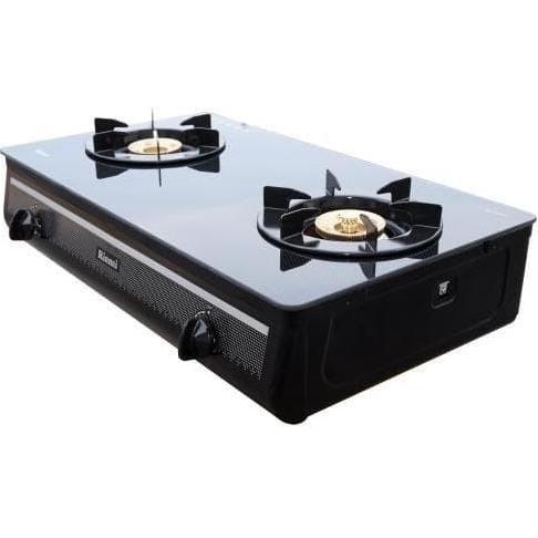 Kompor Gas Kaca 2 Tungku Rinnai Type: 712GA (Khusus Daerah Medan)