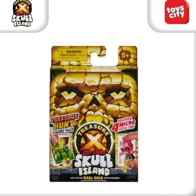 Treasure X Lost Lands Skull Island Treasure Hunt Figure Pack Mainan
