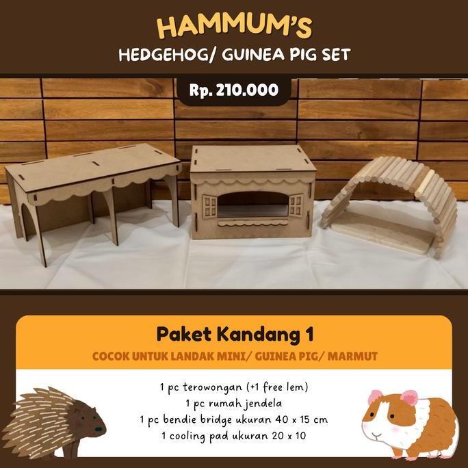 TERBARU Paket Kandang Guinea Pig | Kandang Landak Mini | Perlengkapan Terowongan Rumah Marmut Landak