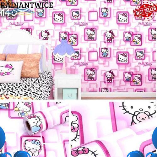 Terlaris Wallpaper Dinding Pink Wallpaper Dinding Ruang Tamu Wallpaper Kamar Tidur Wallpaper Dinding