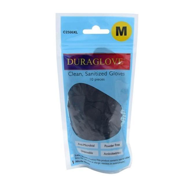 Sarung Tangan Karet Nitrile Ukuran M isi 10pcs - duraglove