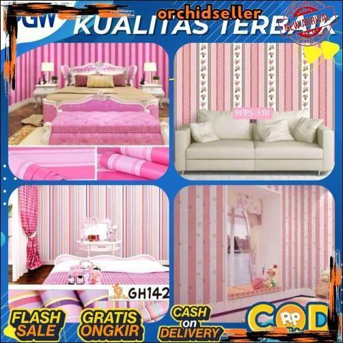 New Sale Wallpaper Dinding Pink Wallpaper Dinding Ruang Tamu Wallpaper Kamar Tidur Wallpaper Dinding
