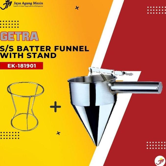TERMURAH - GETRA BATTER FUNNEL EK-181901/Corong Adonan Stainless