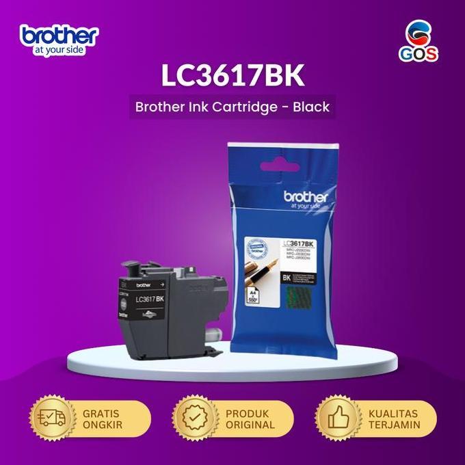 BROTHER Cartridge LC 3617 BK Black Original LC3617BK Tinta LC 3617BK