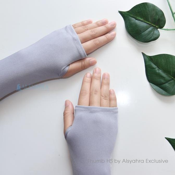 Handsock Simple Syari Jempol Manset Muslim Polos Premium Alsyahra Exclusive Tangan Wanita Panjang