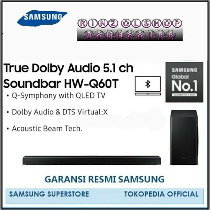 SOUNDBAR SAMSUNG HW-Q60T TRUE ATMOS 5.1 BLUETOOTH