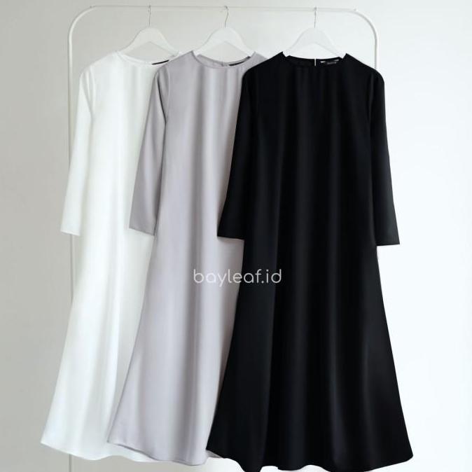 Bayleaf.Id [Big Size] Aera Inner Maxi Dress Lengan Panjang Gamis Basic