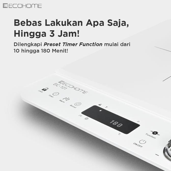 Ecohome Induction Cooker EIC-101 Smart Kompor Induksi Listrik Low Watt