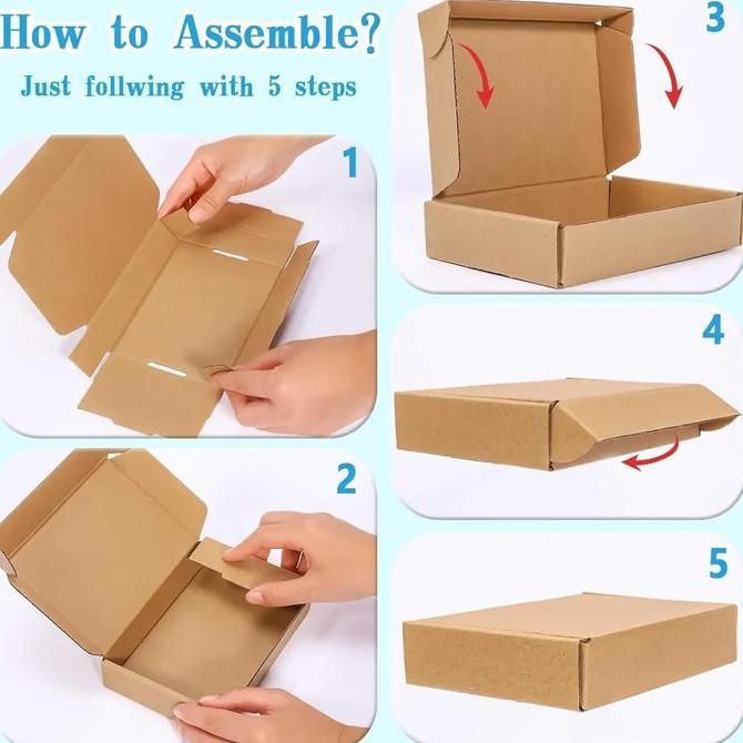 20/10PCS Corrugated Box Mailers,Brown Cardboard Shipping Box Corrugated Box Mailer Shipping Box Kraf