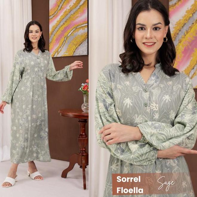 Oriana Homewear Daster Panjang Busui Sorrel Sizing Collection | Gamis Hijab Busui Friendly