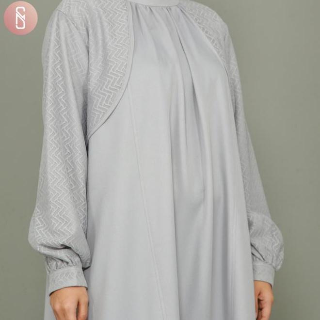 Almaida Myshawl Dress Gamis Pesta Jumbo Brukat Terbaru Big Size Ld Up To 140Cm Muslim Wanita Maxi Ko