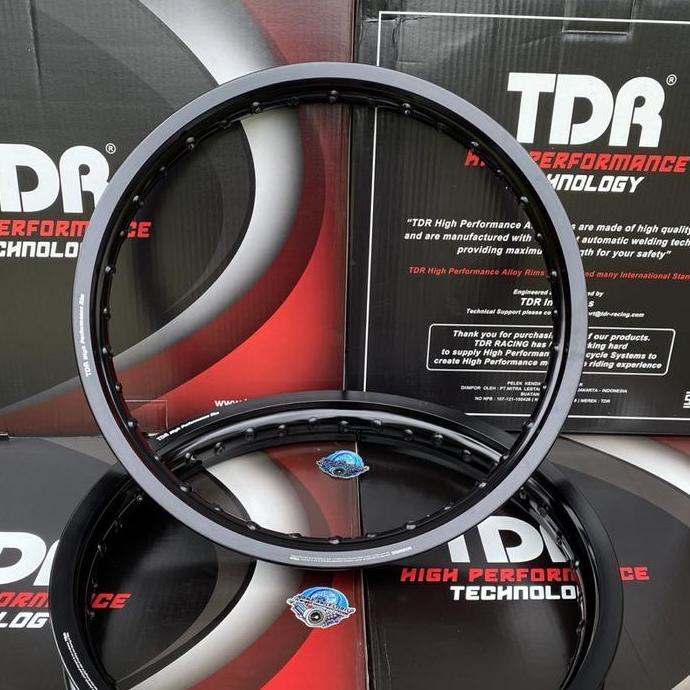 VELG TDR W SHAPE JARI JARI RING 17 140 160 185 HITAM GOLD SILVER BIRU GREY BROWN