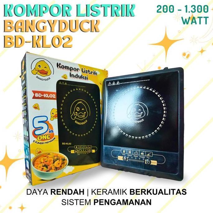 KOMPOR LISTRIK LOW WATT BANGYDUCK BD-KL02 KOMPOR LISTRIK INDUKSI WATT RENDAH KOMPOR INDUKSI BANGYDUC