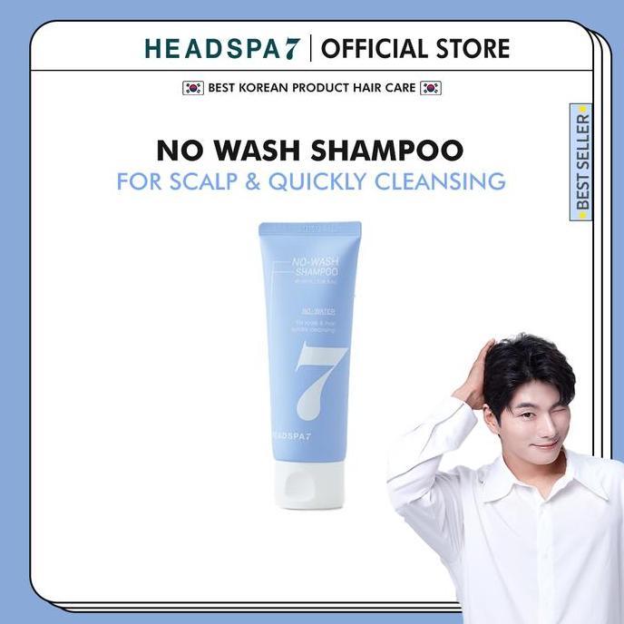 sevekirana - headspa7 no wash dry shampoo fresh type 100ml - menthol, tidak berminyak