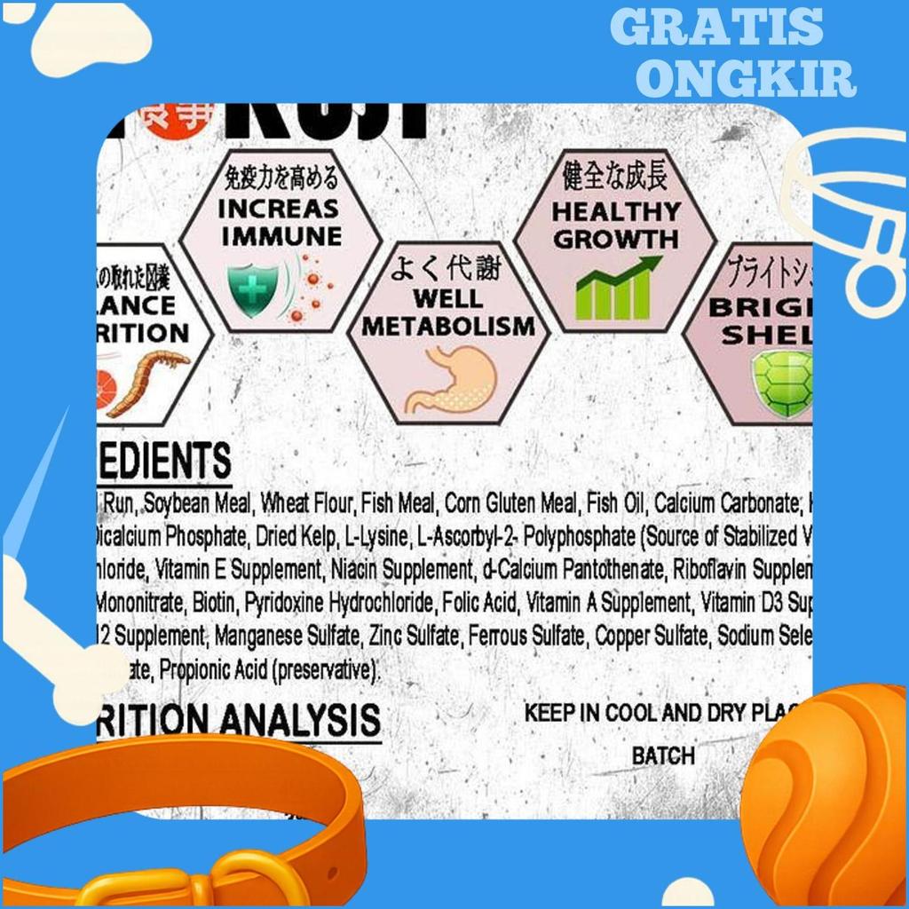 500Gr Shokuji Makanan Res Brazil Pelet Kurakura Air Ambon Cst Monbi Razor Piput Pelet Kura Dijamin L