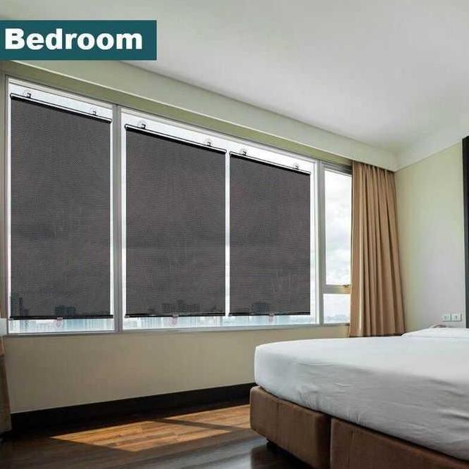 * ROLLER BLIND TIRAI PENUTUP JENDELA KACA TEMPEL GORDEN RUMAH KANTOR NEW ''