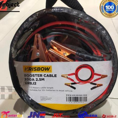 BEBAS ONGKIR - KRISBOW kabel jumper aki 2,5 Mtr 200A / kabel jumper aki krisbow 200A